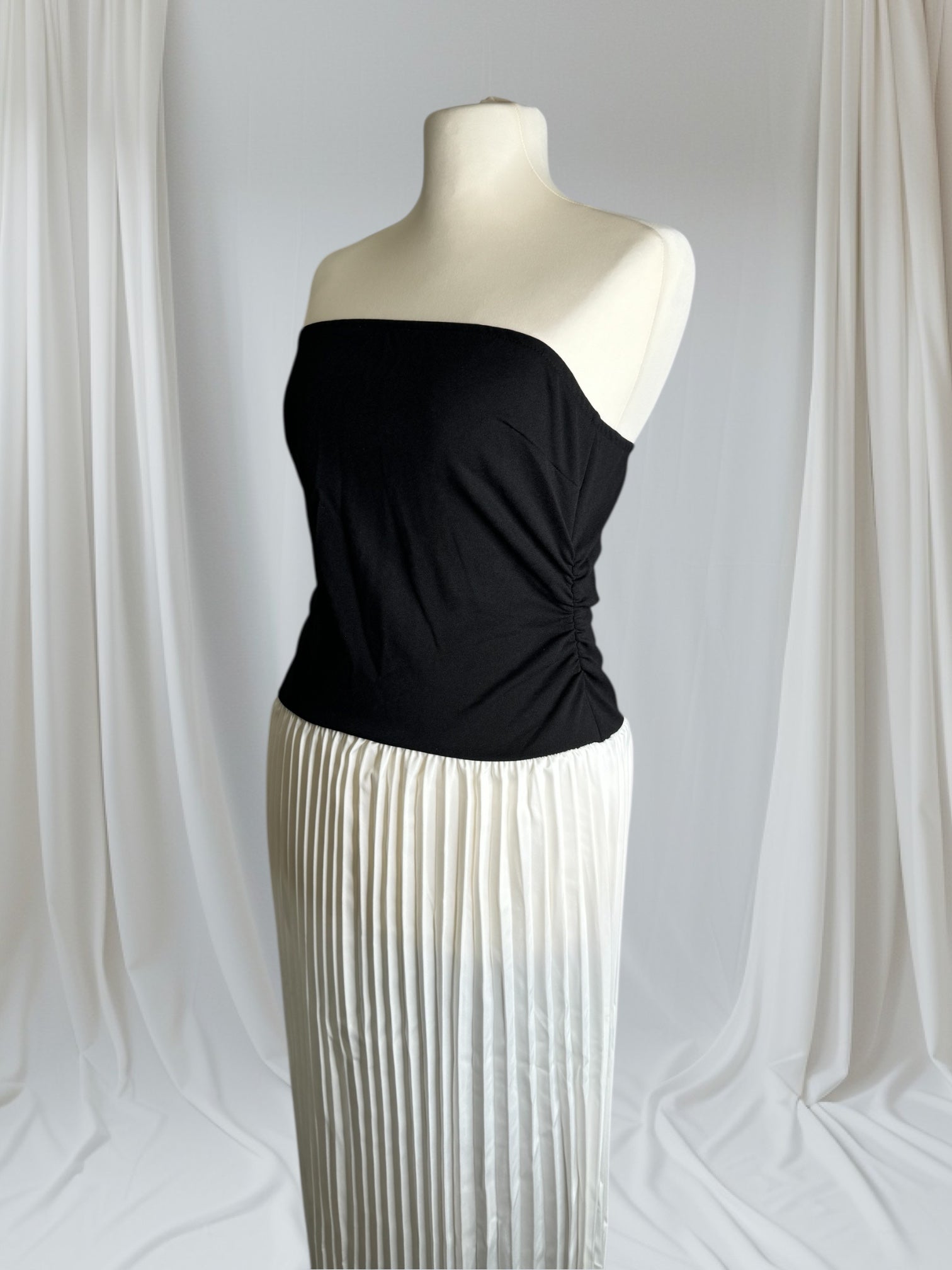 Robe sans bretelles coton ,Taille L-XL, Made in France