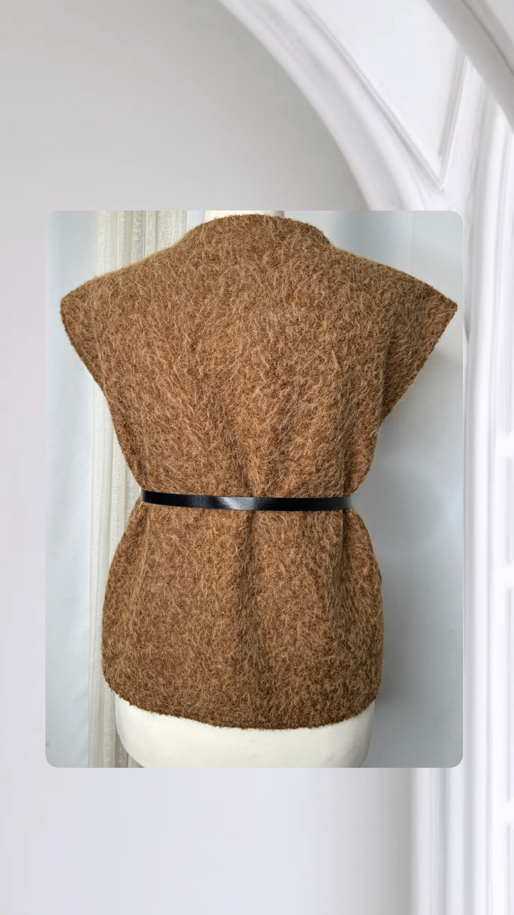 Gilet sans ceinture Couleur beige foncé, Taille L