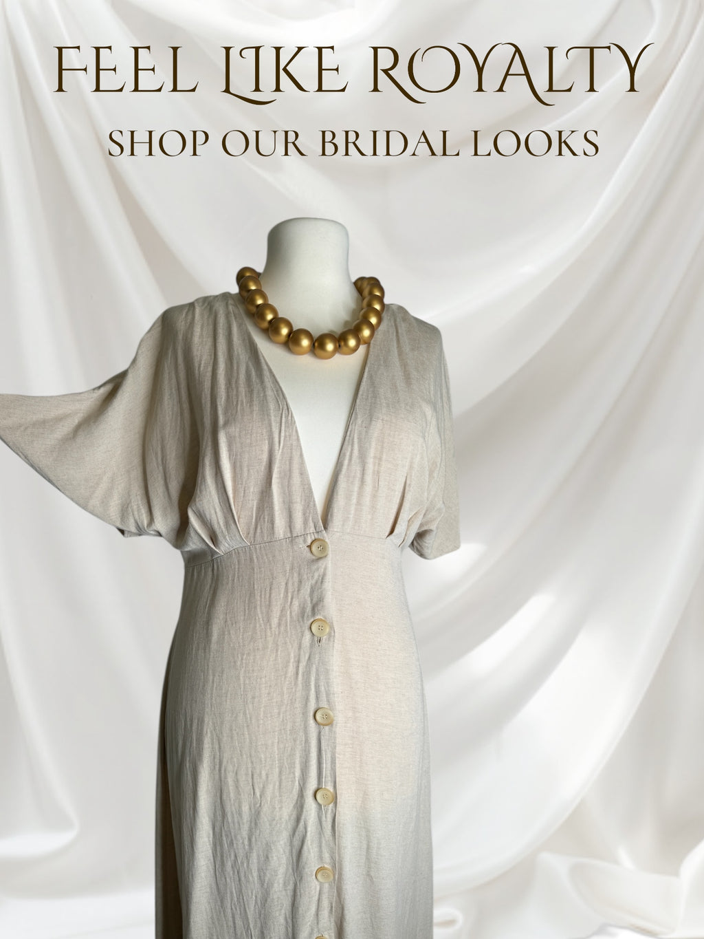 Robe tres elegant, couleur Crème, Taille XL