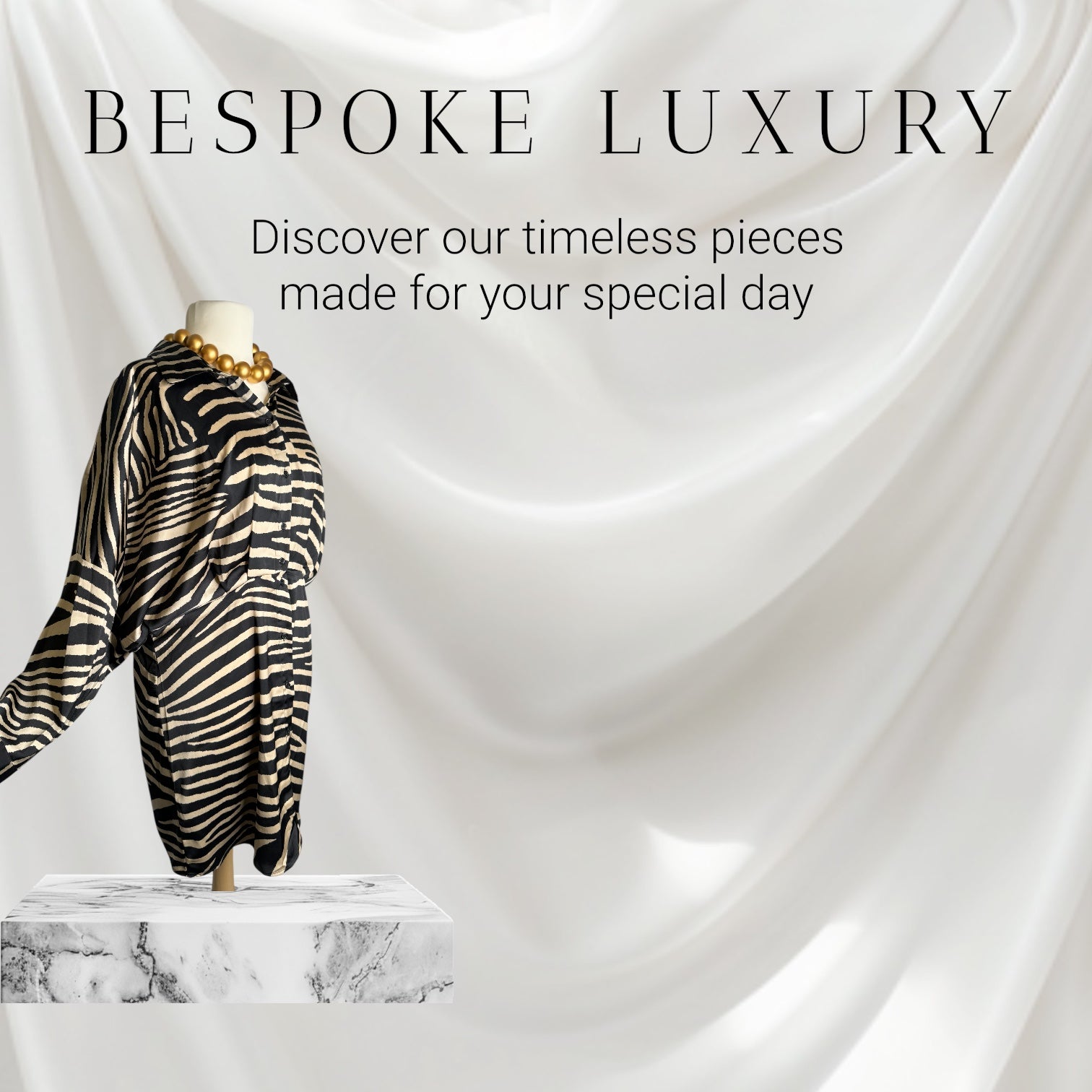 Robe Zèbre soie, Taille L, Made in France