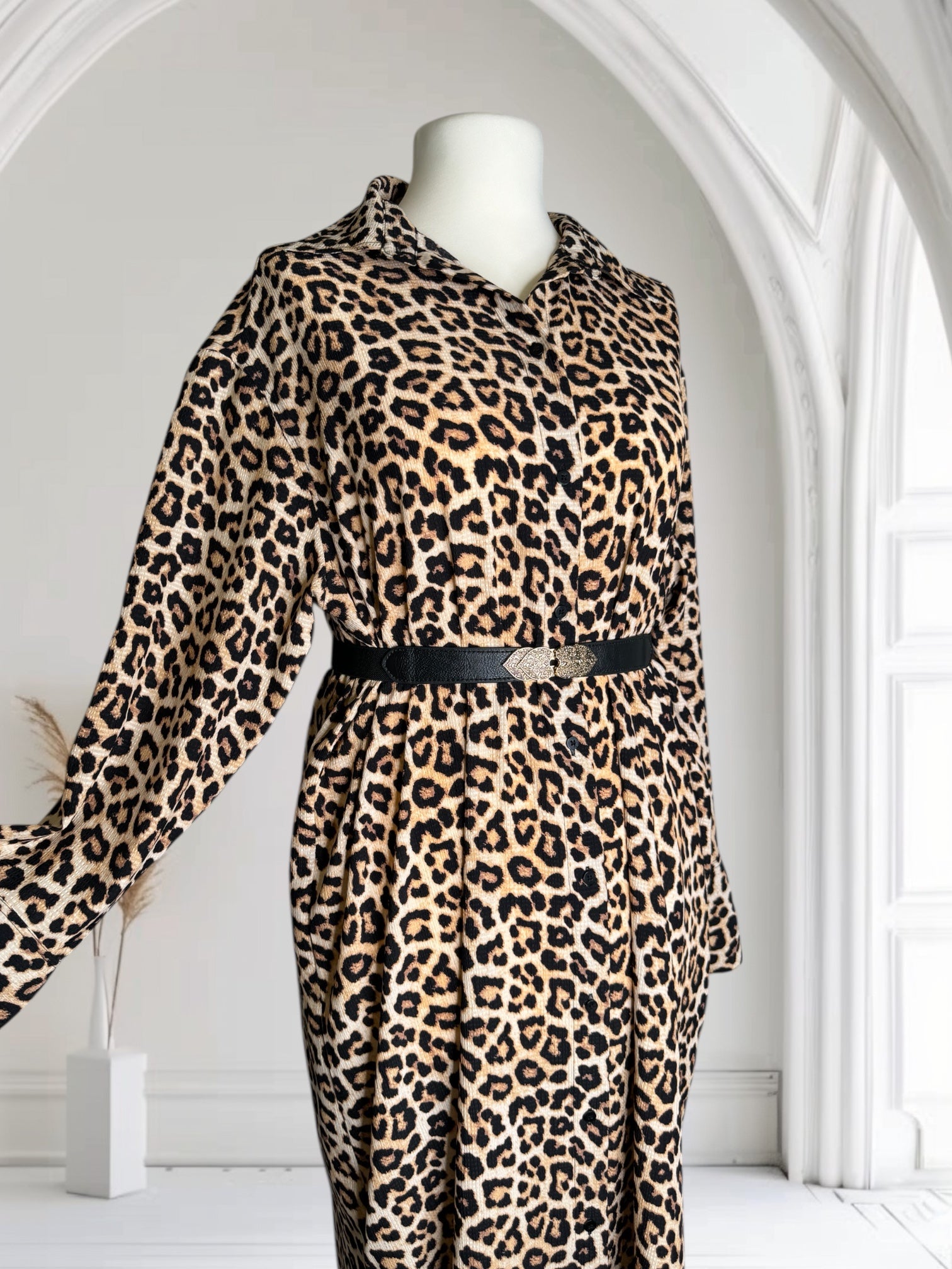 Robe léopard imprimé, Taille L