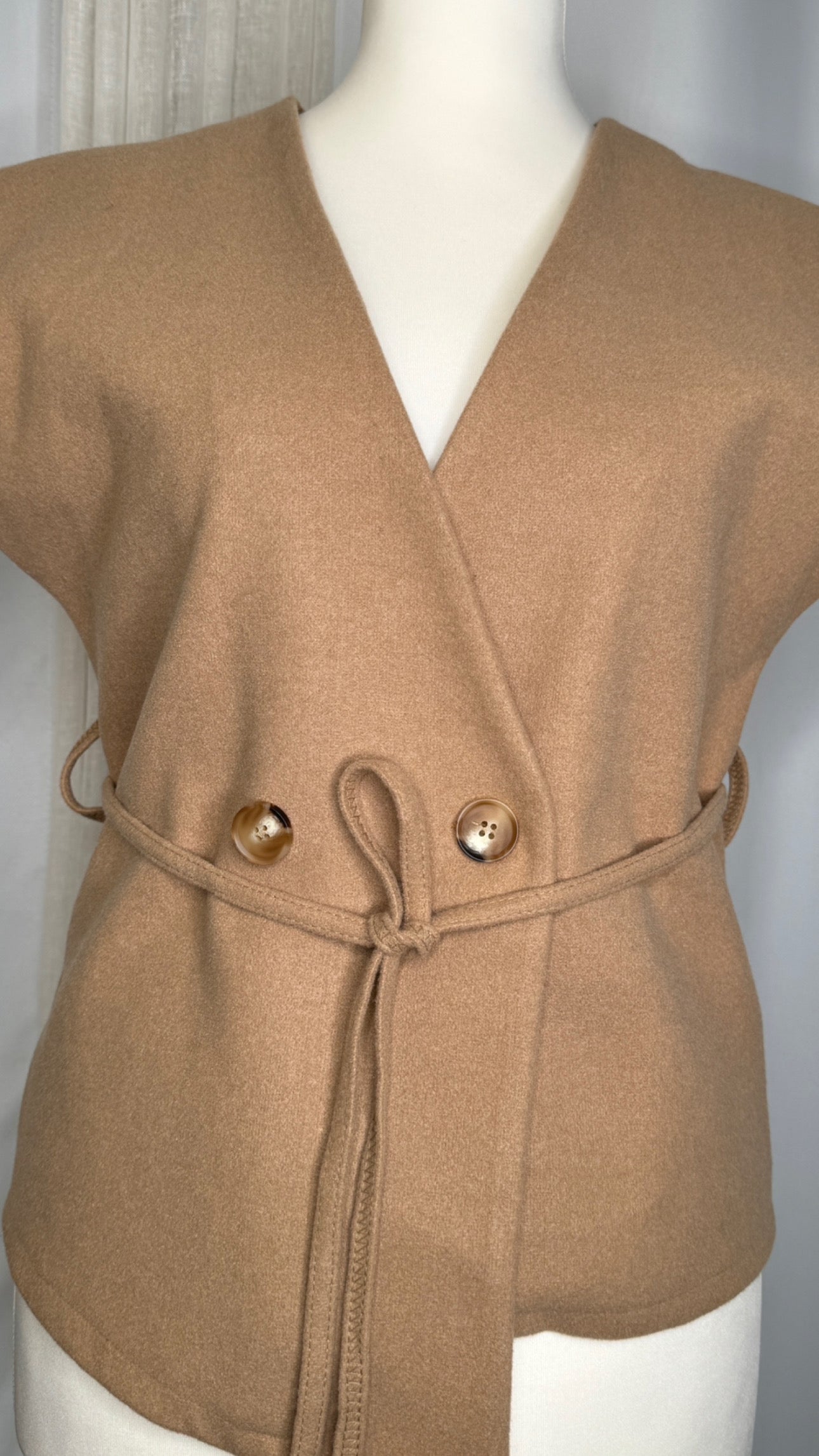 Gilet, couleur beige, Taille L