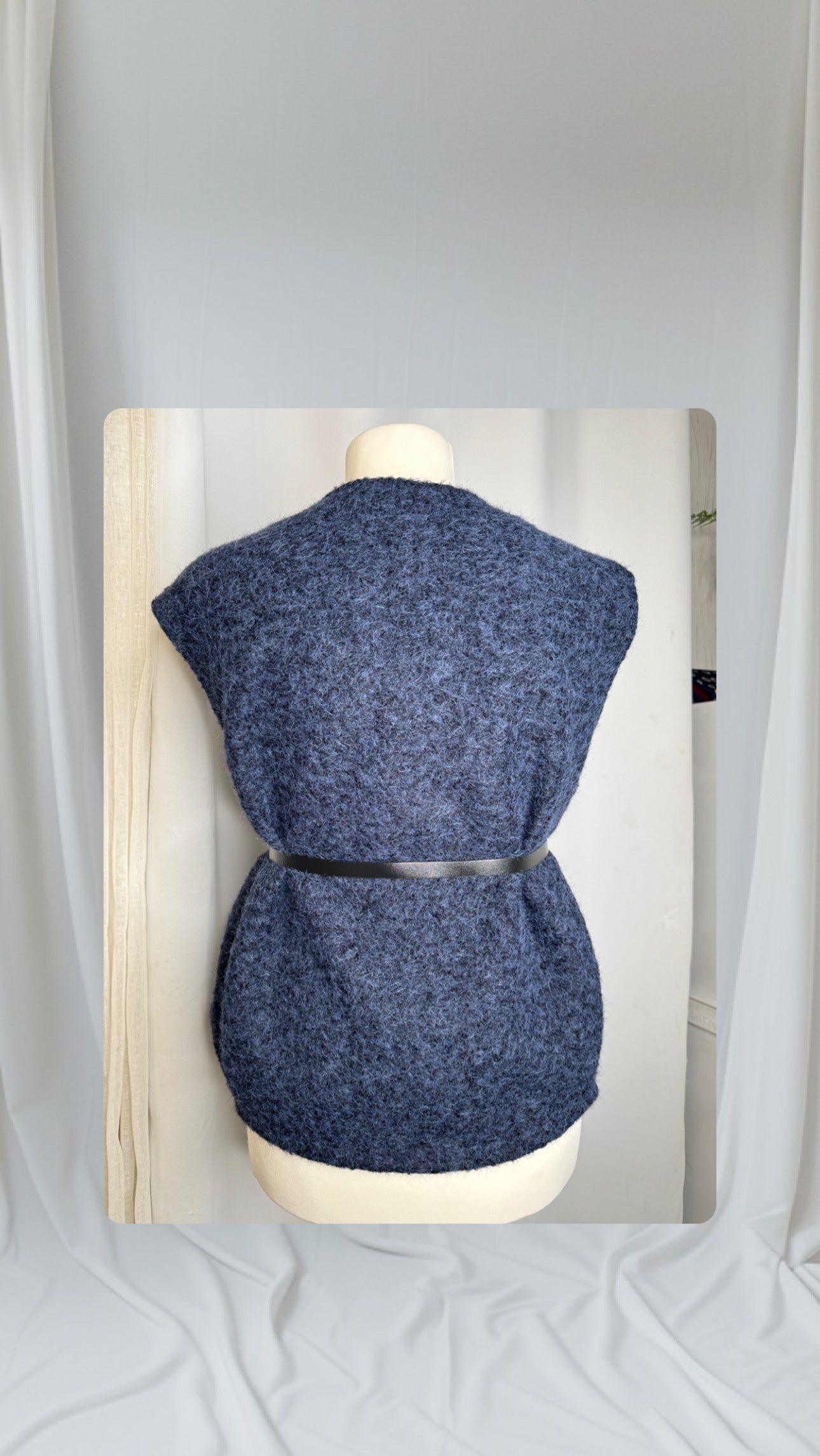 Gilet sans ceinture,Couleur bleu marine,Taille L