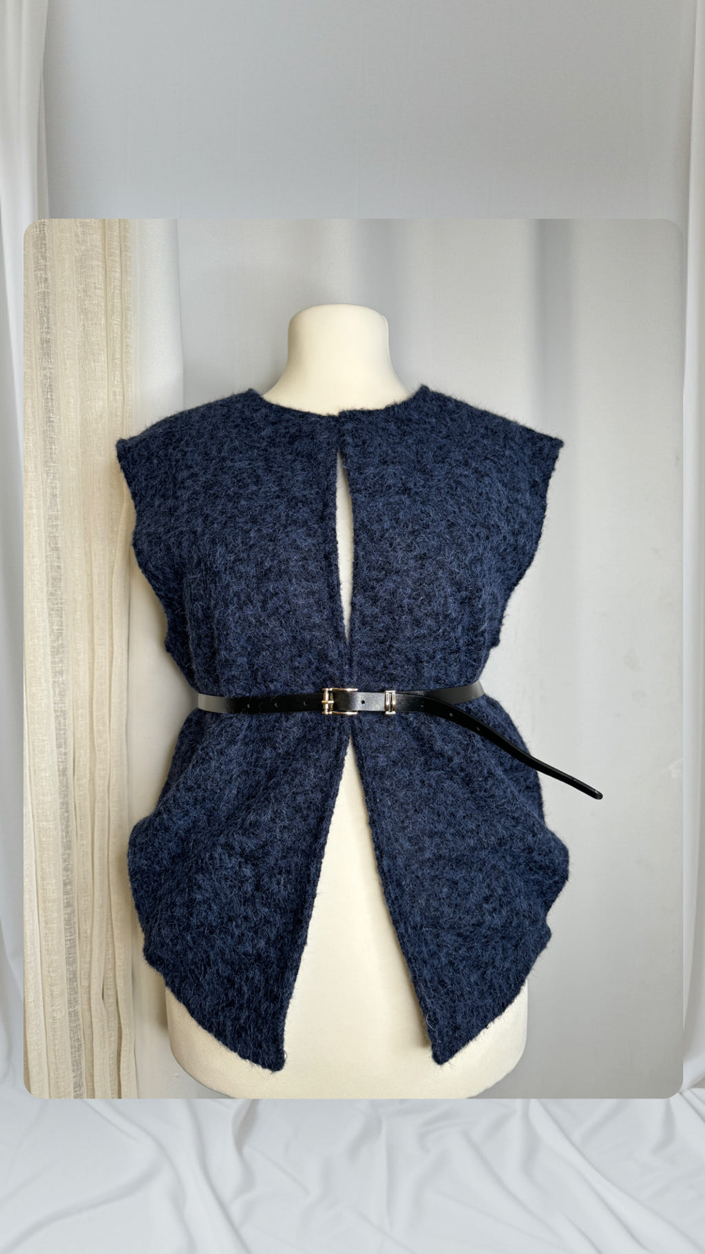 Gilet sans ceinture,Couleur bleu marine,Taille L