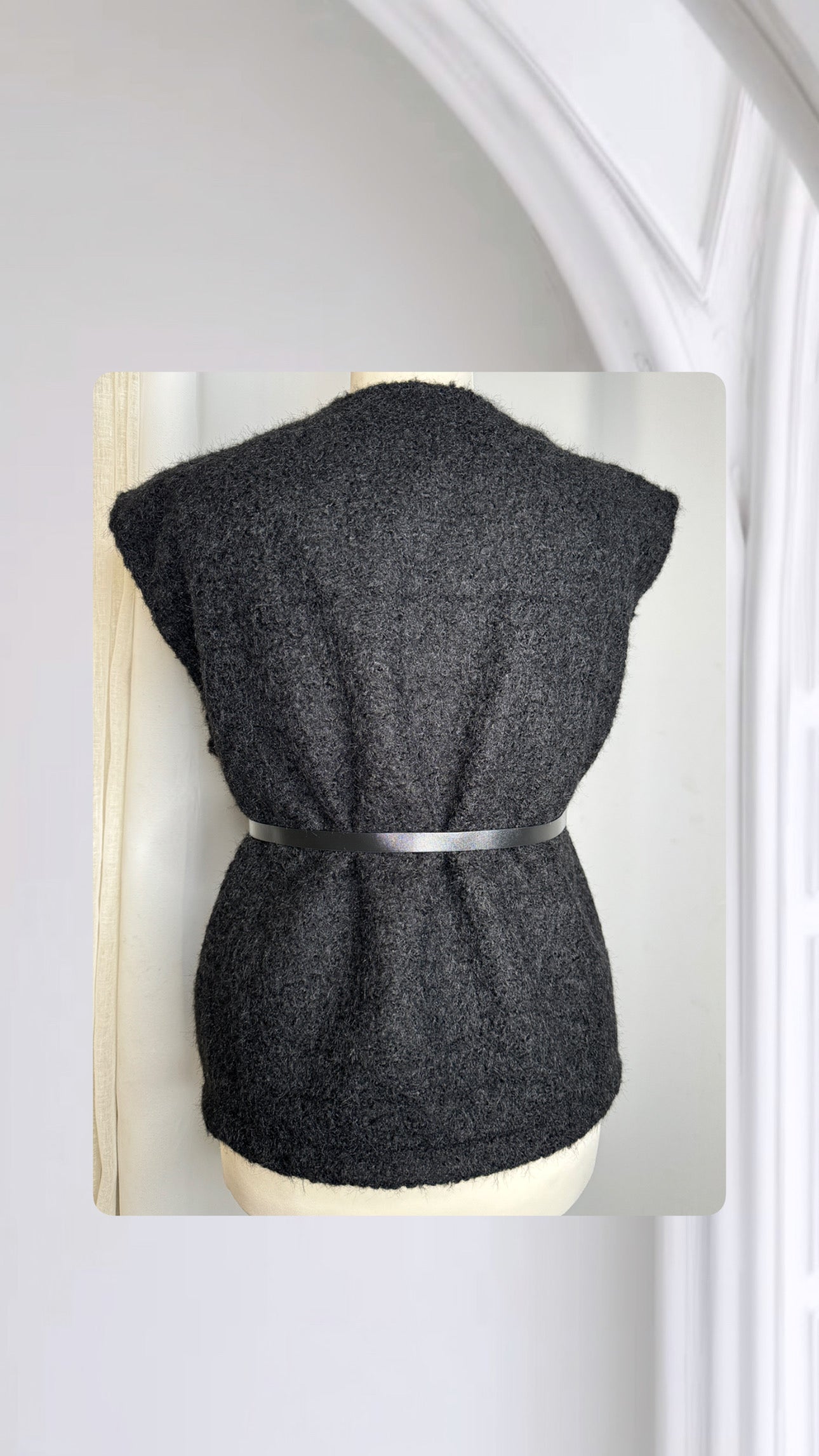 Gilet sans ceinture,couleur noir, Taille L