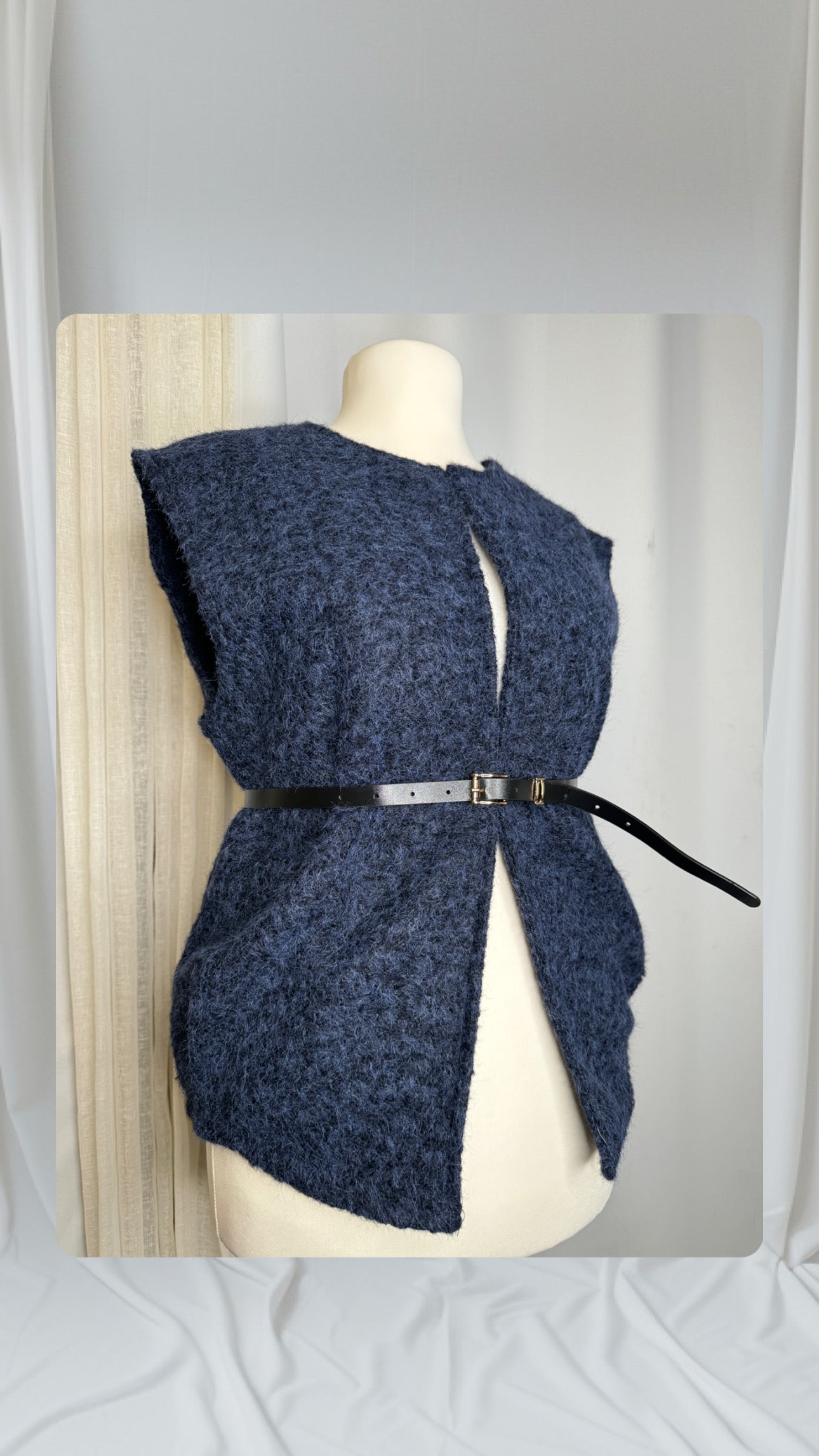 Gilet sans ceinture,Couleur bleu marine,Taille L