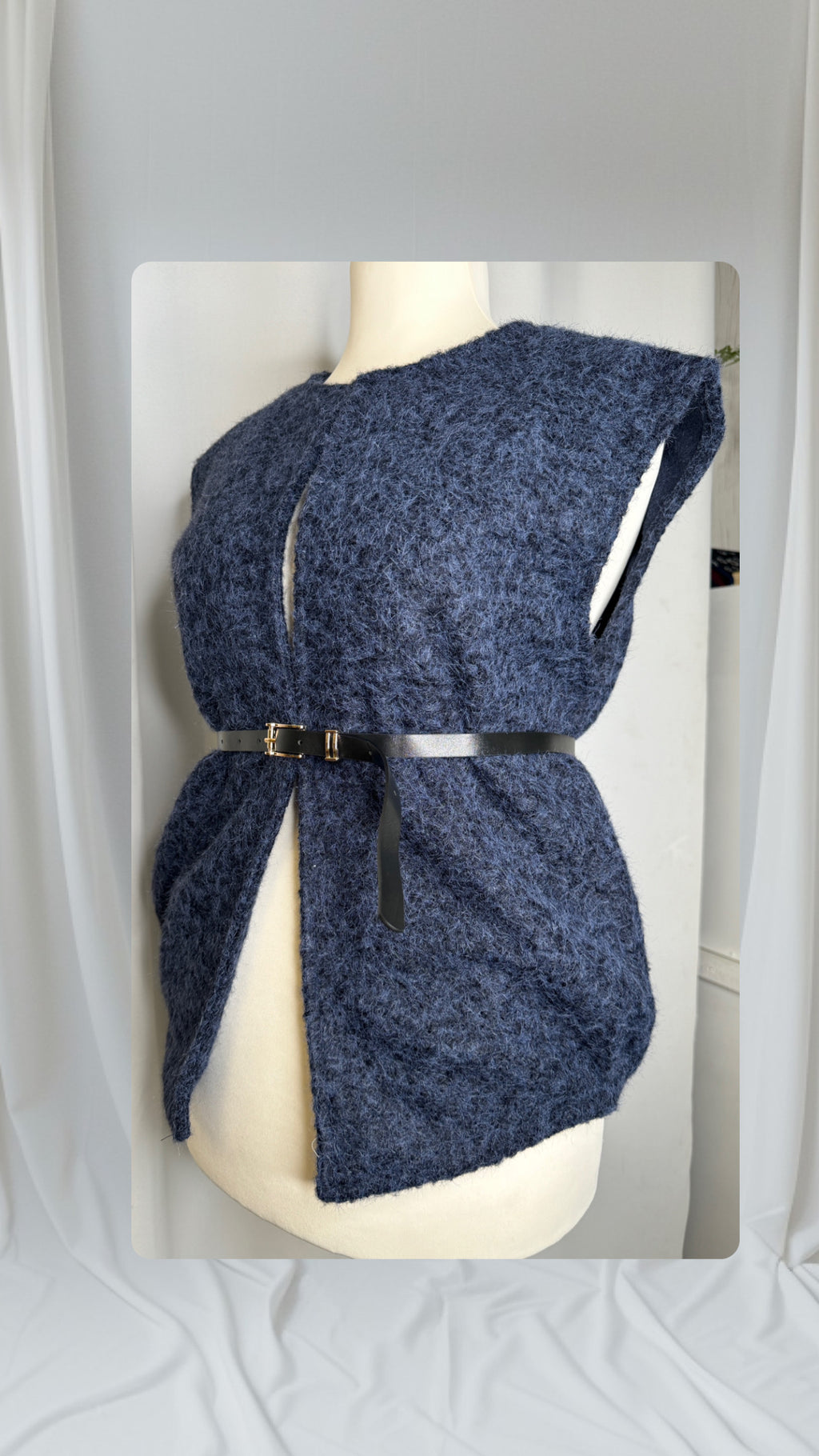 Gilet sans ceinture,Couleur bleu marine,Taille L