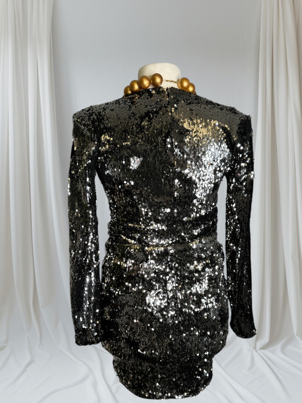 Robe noire pailletée, Taille XS