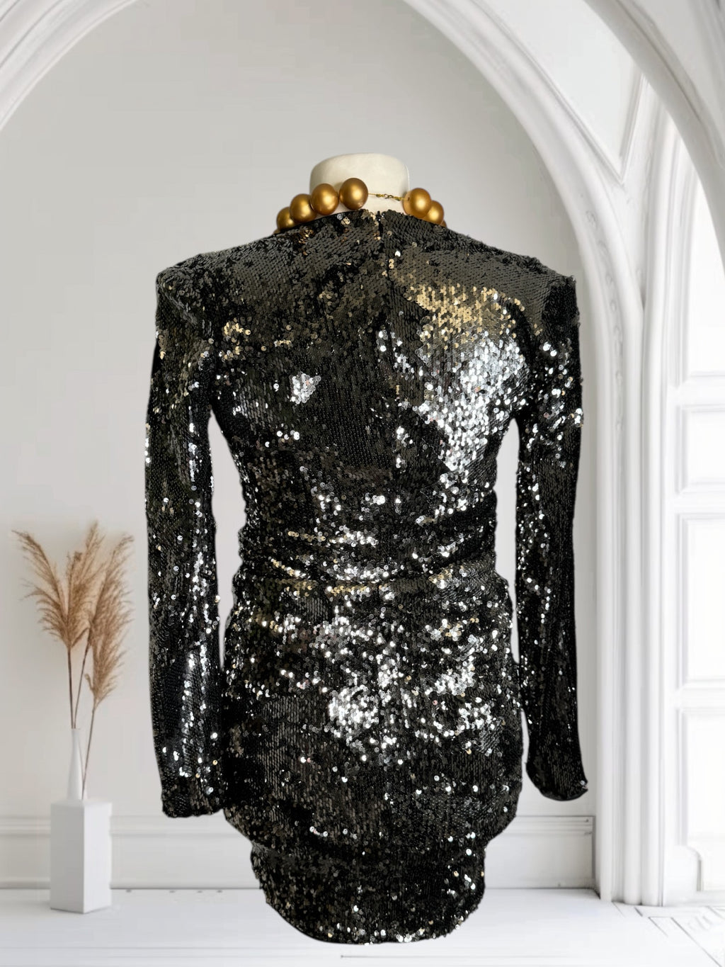 Robe noire pailletée, Taille XS