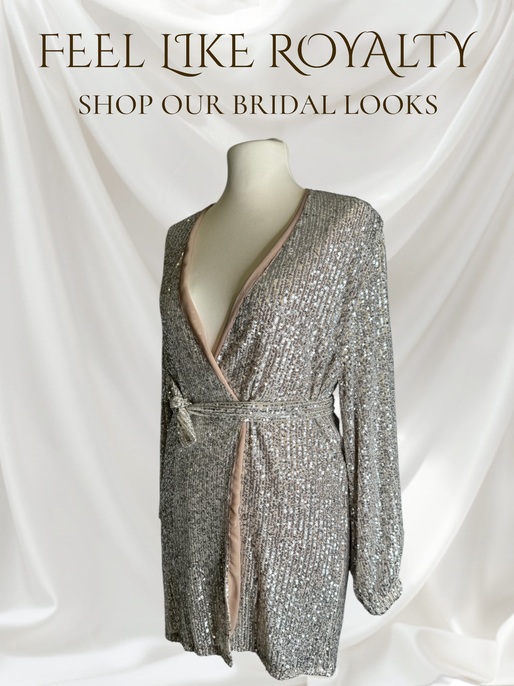 Robe pailletée courte,Taille M et avec la ceinture