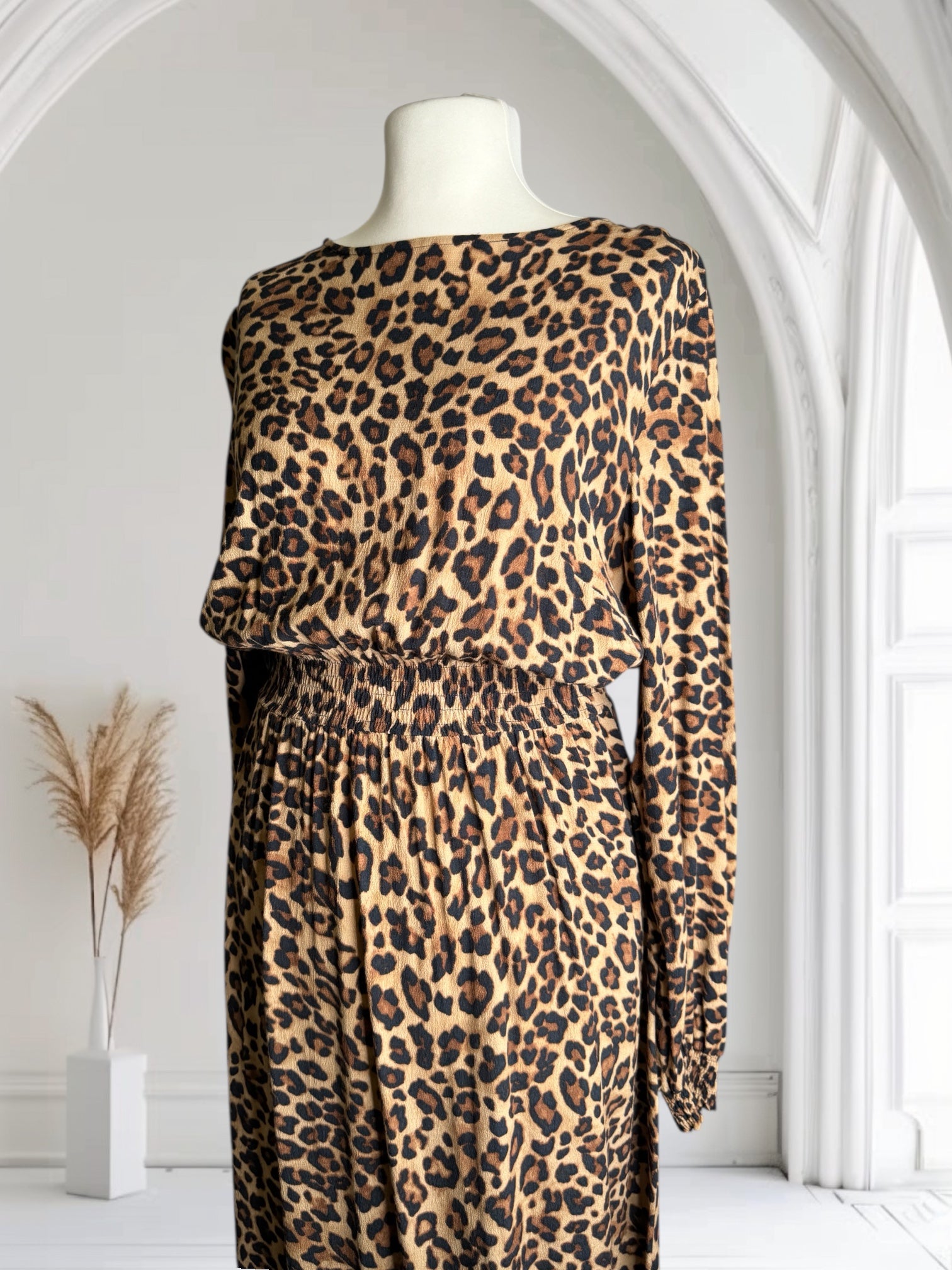 Robe long Leopard imprimé, Taille L-XL