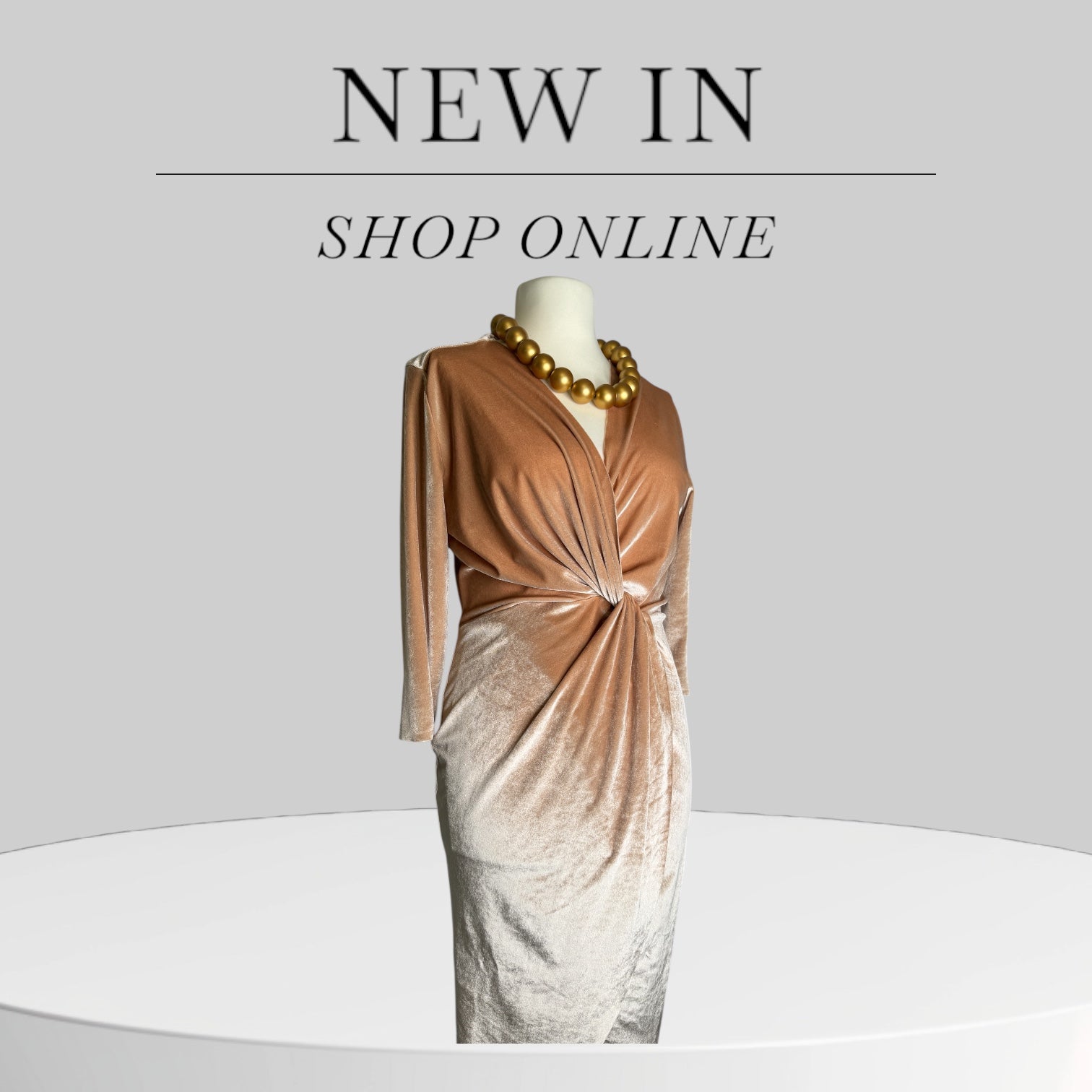 Robe beige Creme, Taille M, tissu viscose