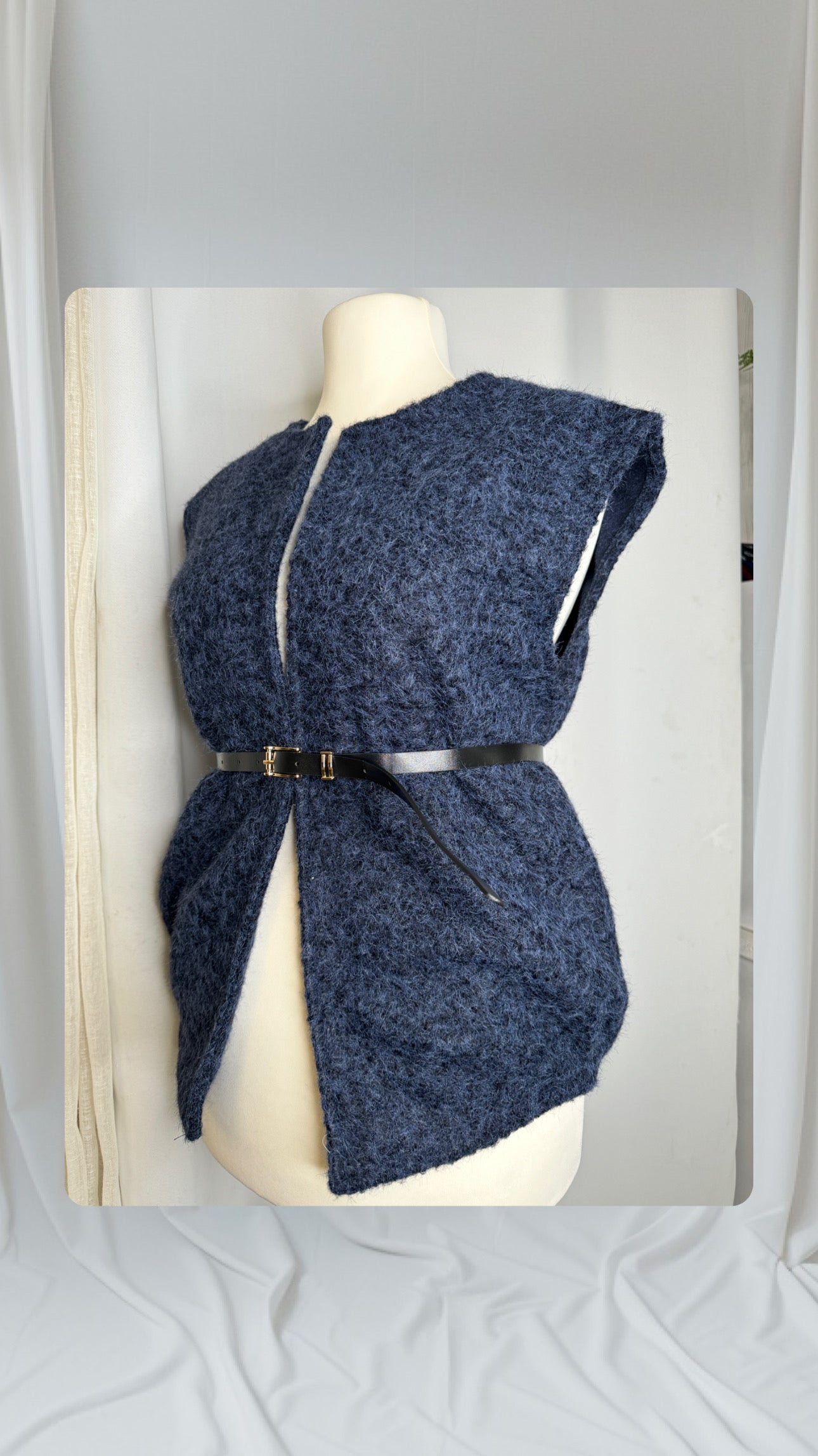 Gilet sans ceinture,Couleur bleu marine,Taille L