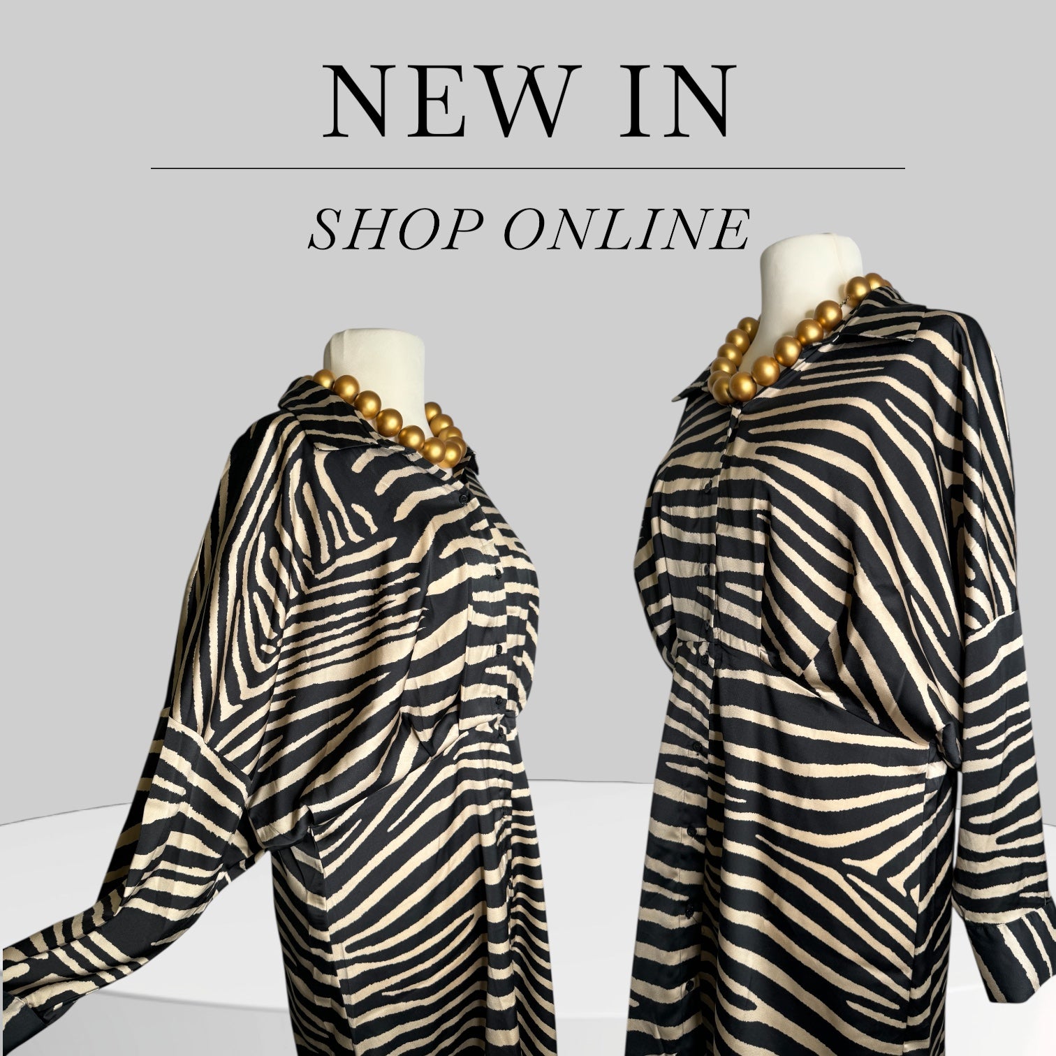 Robe Zèbre soie, Taille L, Made in France