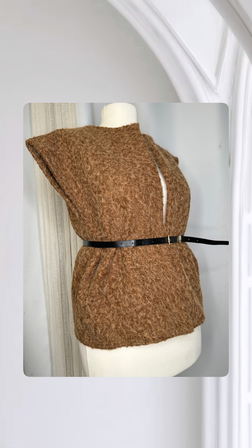 Gilet sans ceinture Couleur beige foncé, Taille L