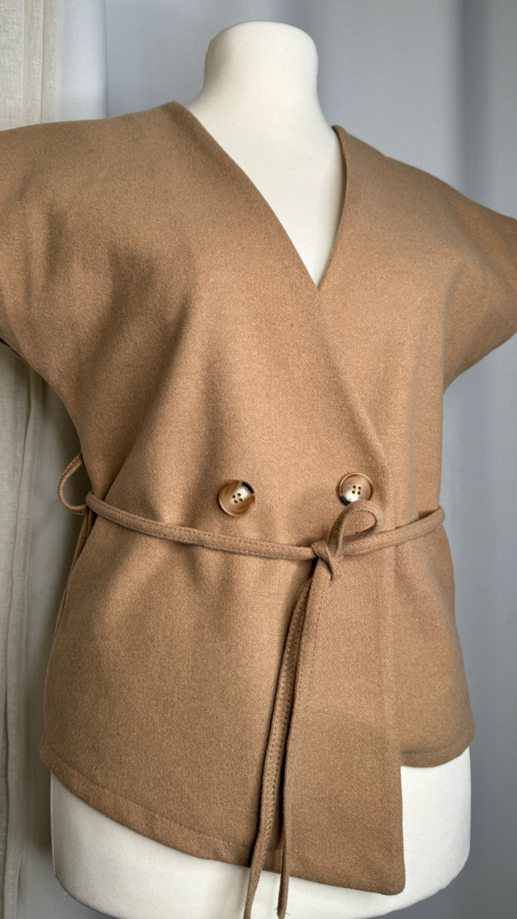 Gilet, couleur beige, Taille L